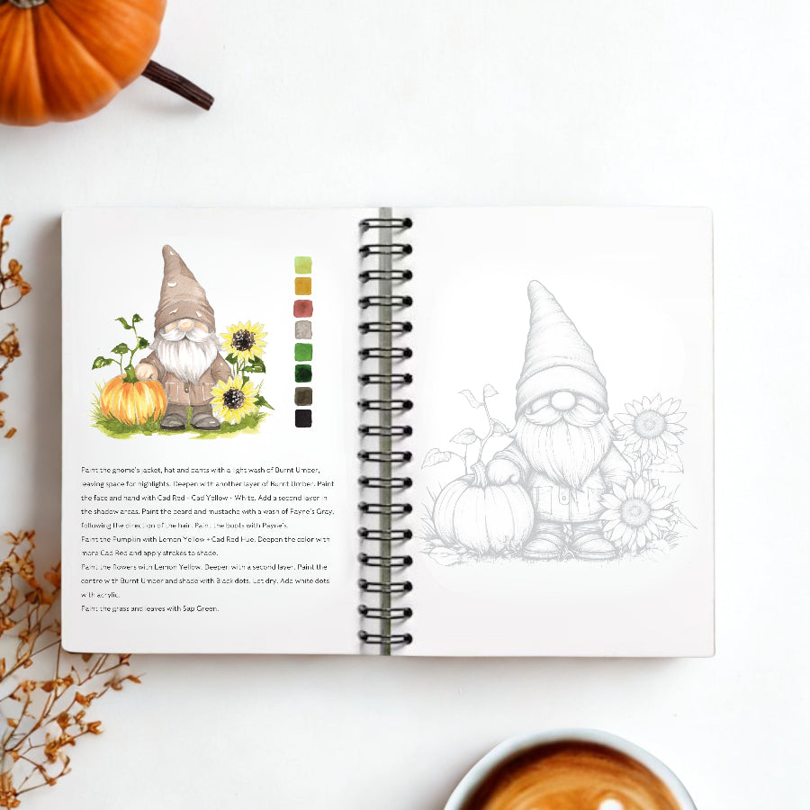 Fall Into Color Watercolor Workbook by Nya Wolfe