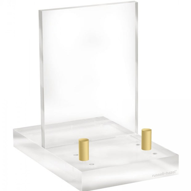 Acrylic and Brass Desktop Easel