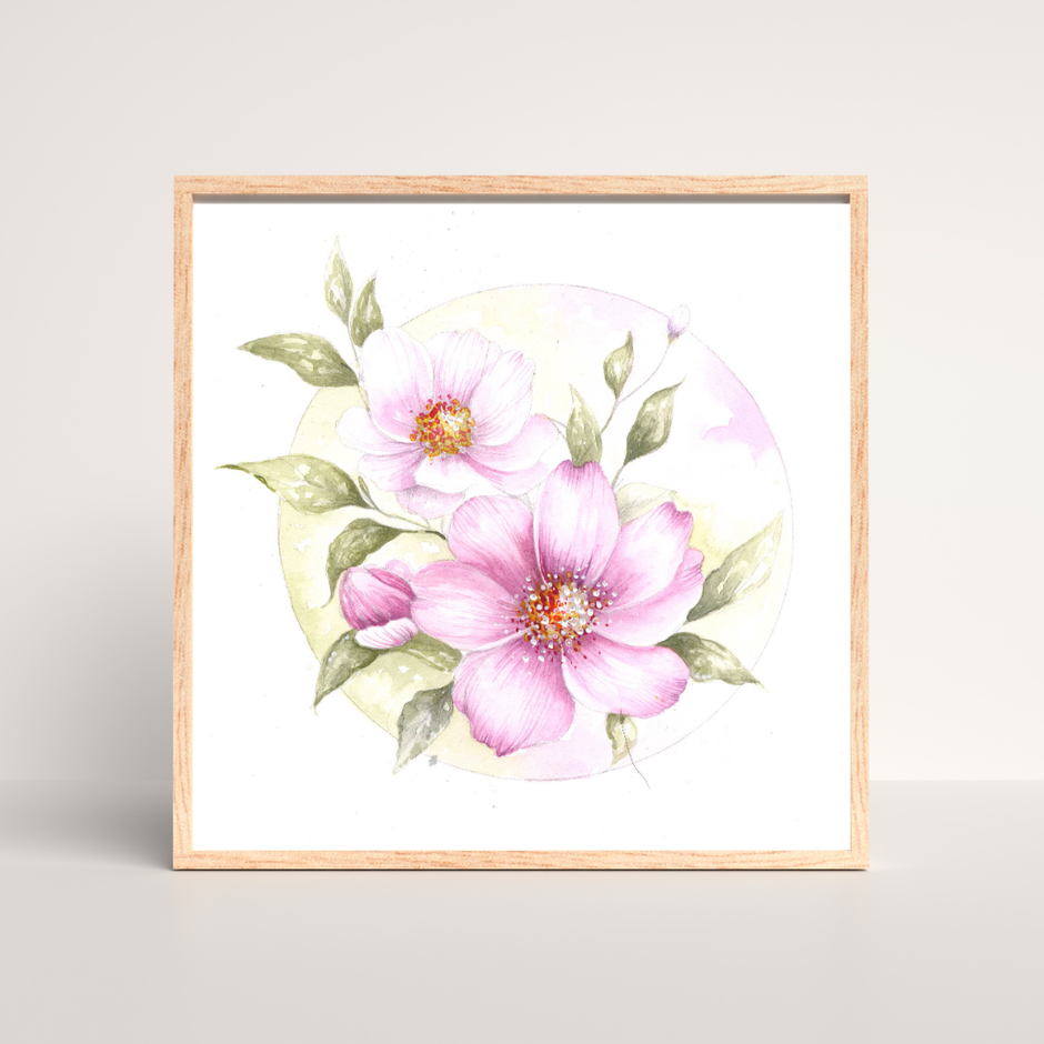 Wet-on-Dry Blended Blossoms with a Focus on Layering -TWS1