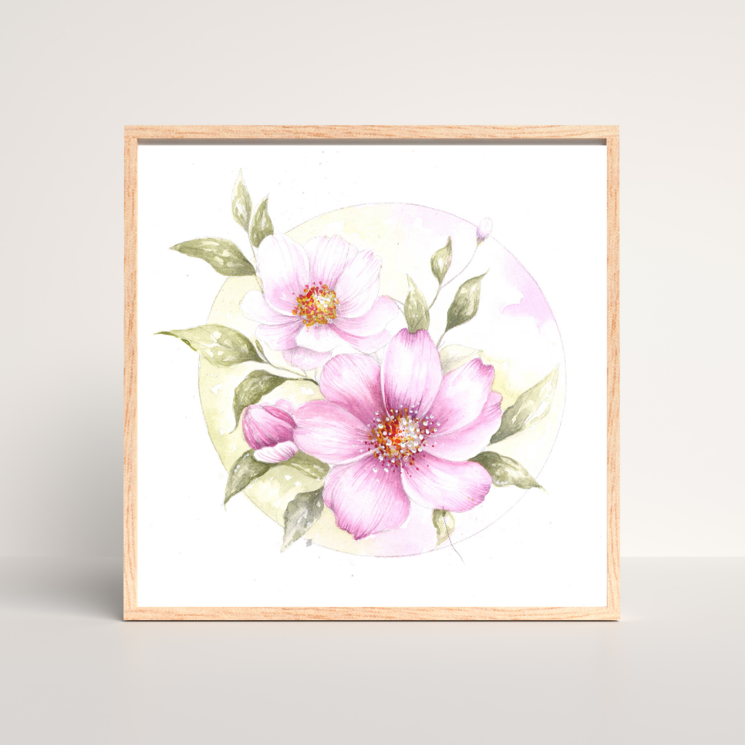 Wet-on-Dry Blended Blossoms with a Focus on Layering -TWS1