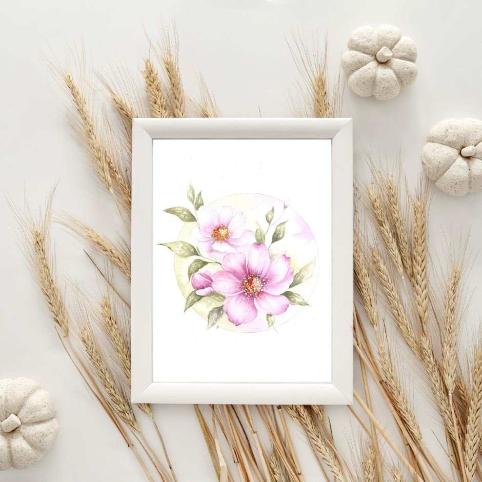 Wet-on-Dry Blended Blossoms with a Focus on Layering -TWS1