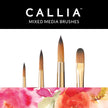 Callia® Watercolor Flowers Brush Set,  Synthetic Sable: Set 900