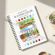Cozy Cafés Watercolor Workbook by Nya Wolfe