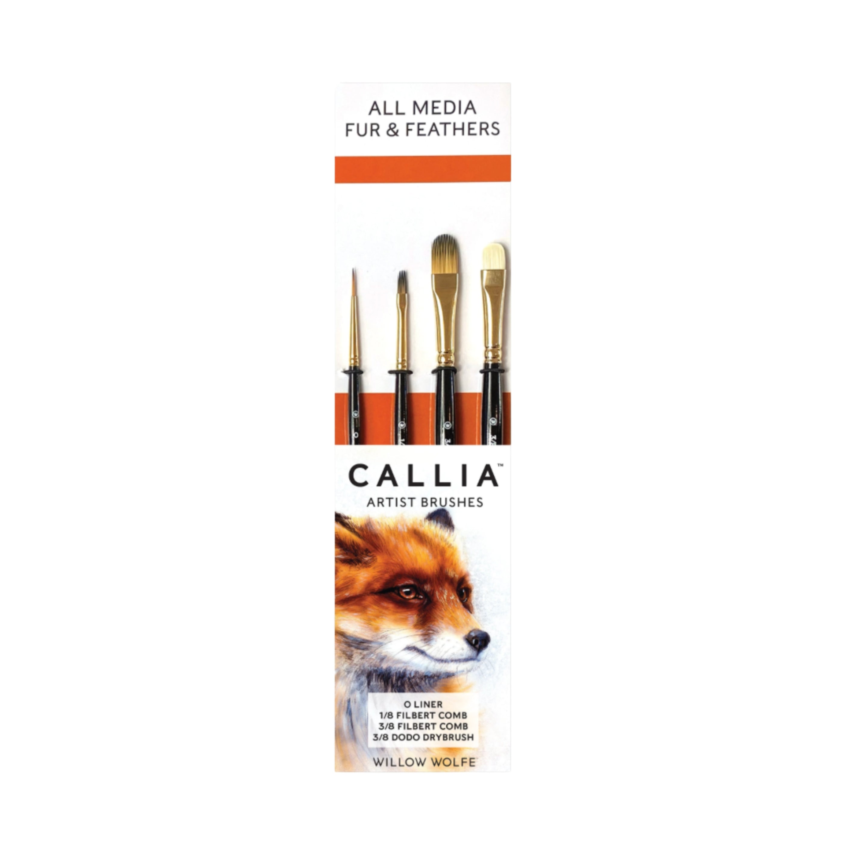Callia® Fur & Feathers Set,  Synthetic Sable: Set 1200