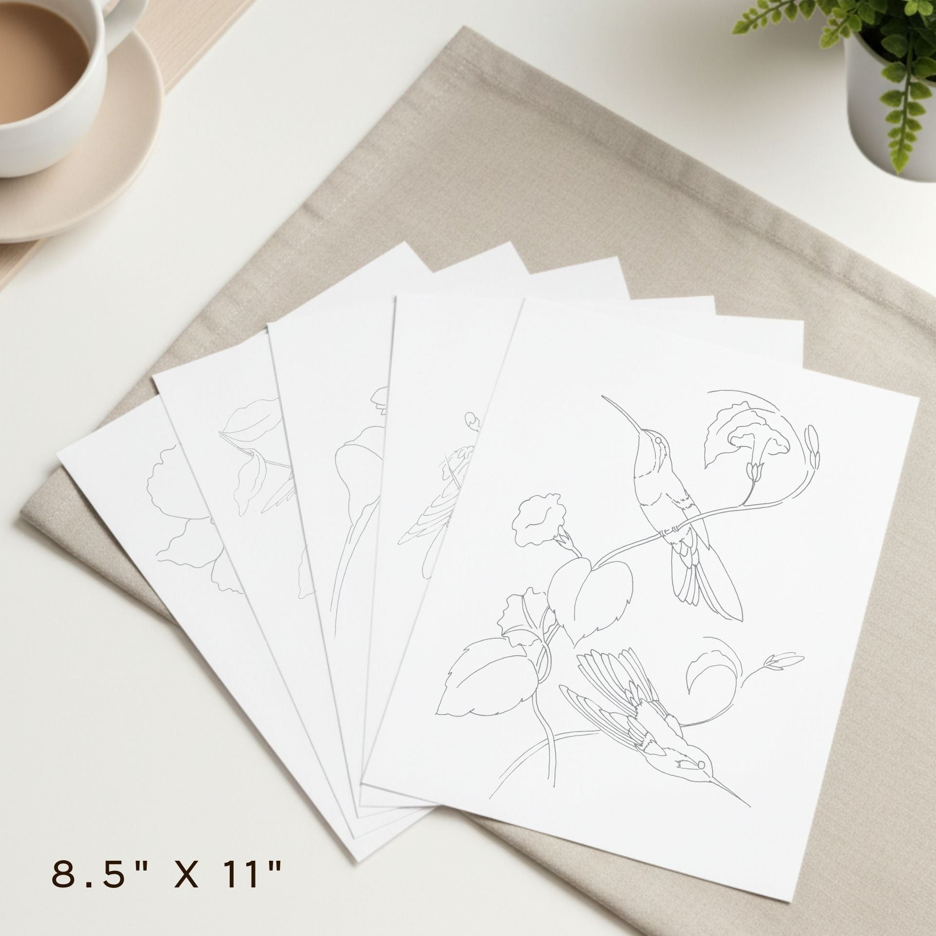 Vintage Hummingbirds Oil Workbook by Willow Wolfe - Limited Quantities