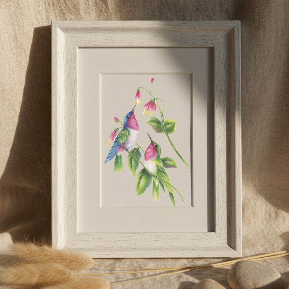 Vintage Hummingbirds Oil Workbook by Willow Wolfe - Limited Quantities