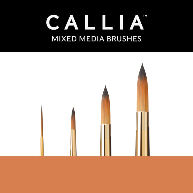Callia® Round Shapes Brush Set, Synthetic Sable: Set 200