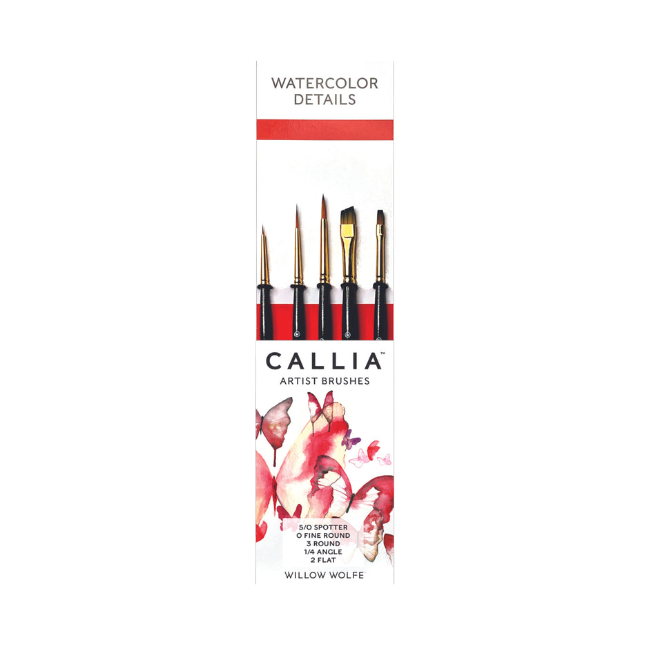 Callia® Watercolor Details Brush Set: Set No. 1000