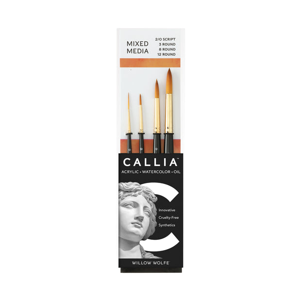 Callia® Round Shapes Brush Set, Synthetic Sable: Set 200
