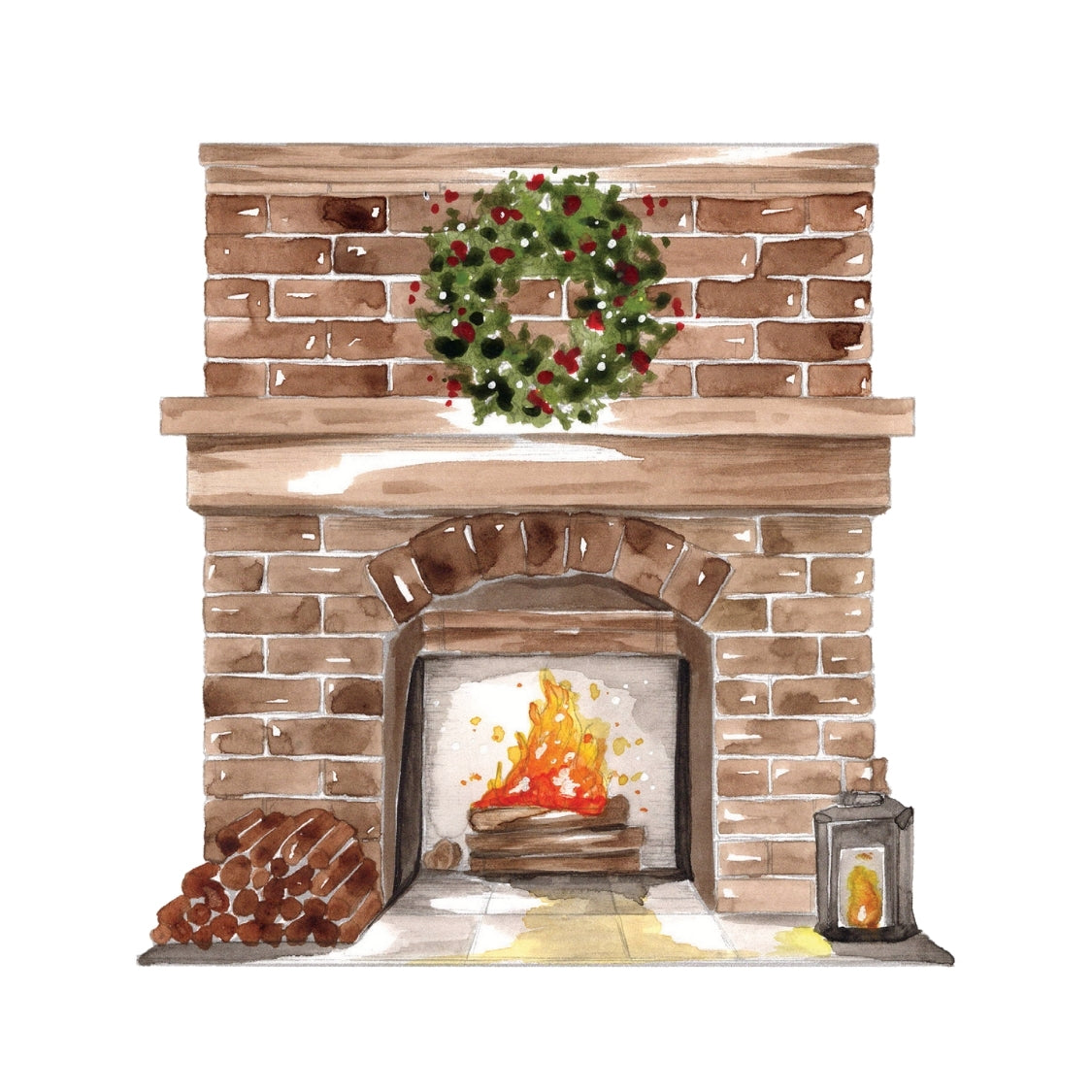 Kindling Colors Tutorial from Winter Glow Watercolor Workbook