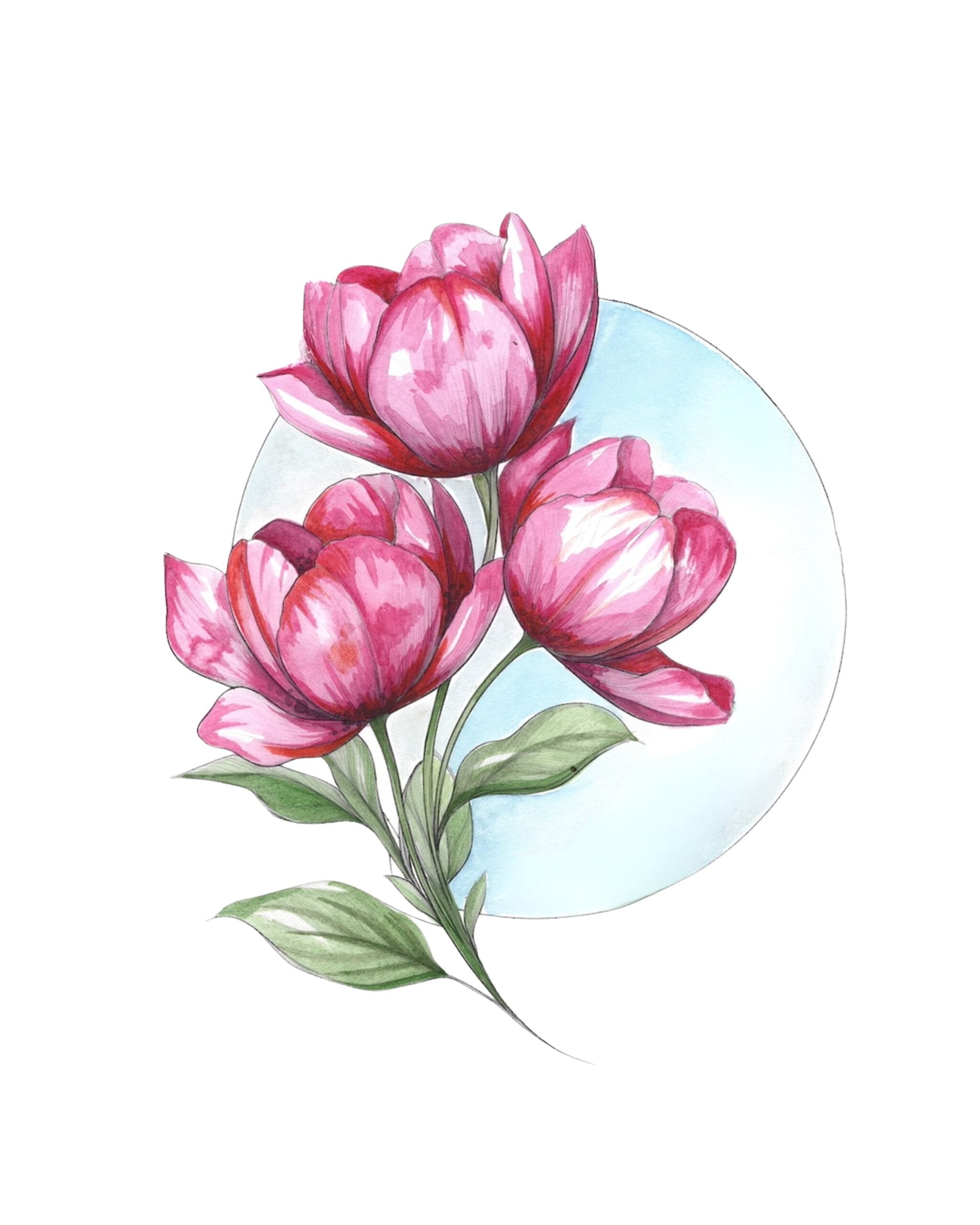 Bold Flowers Watercolor Workbook