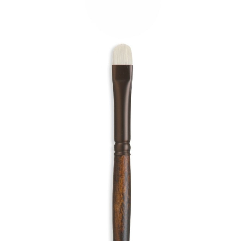 Seneca® Short Filbert Premium Synthetic Bristle Paint Brush by Willow Wolfe
