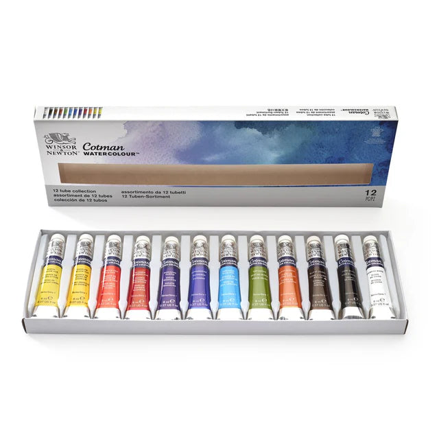 Winsor & Newton Cotman Tube Set: 12 Colours
