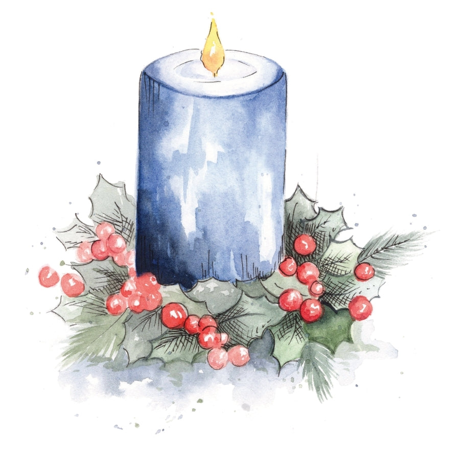 Happy Holidays Watercolor Workbook by Willow Wolfe