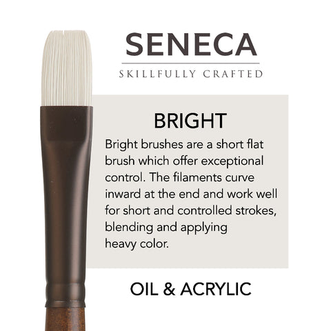 Seneca® Bright Paint Brush, Synthetic Bristle by Willow Wolfe