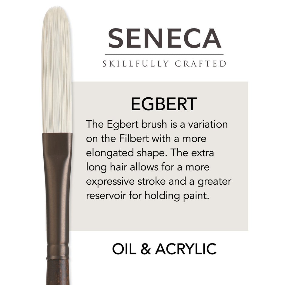 Seneca® Egbert Premium Synthetic Bristle Paint Brush by Willow Wolfe