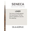 Seneca® Liner Premium Synthetic Bristle Paint Brush by Willow Wolfe