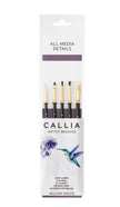Callia® Watercolor Details Brush Set, Synthetic Sable: Set 1300