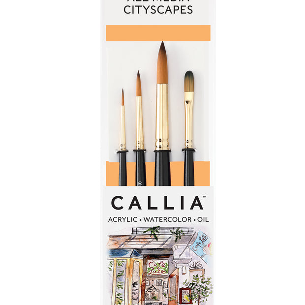 Callia® Cityscapes,  Synthetic Sable: Set 1400