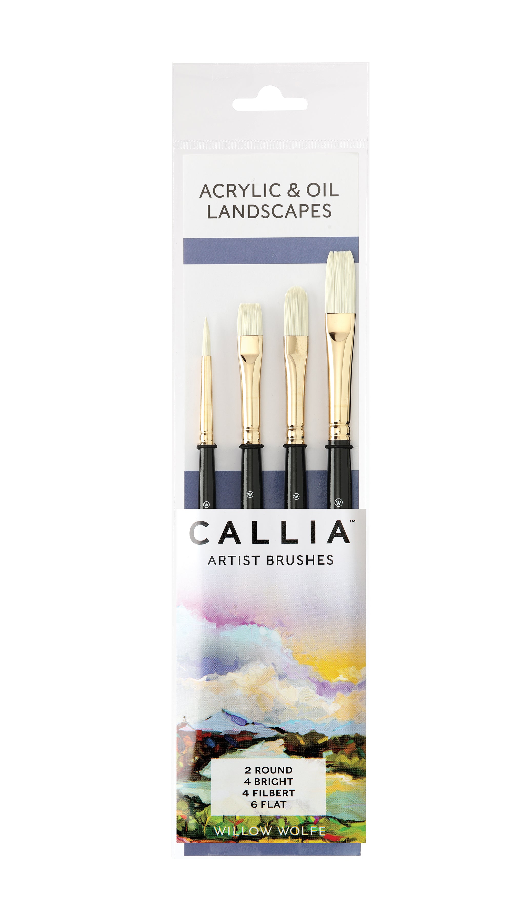 Callia® Acrylic & Oil Landscapes,  Synthetic Bristle: Set 1600
