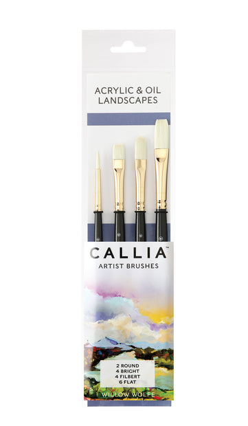 Callia® Acrylic & Oil Landscapes,  Synthetic Bristle: Set 1600