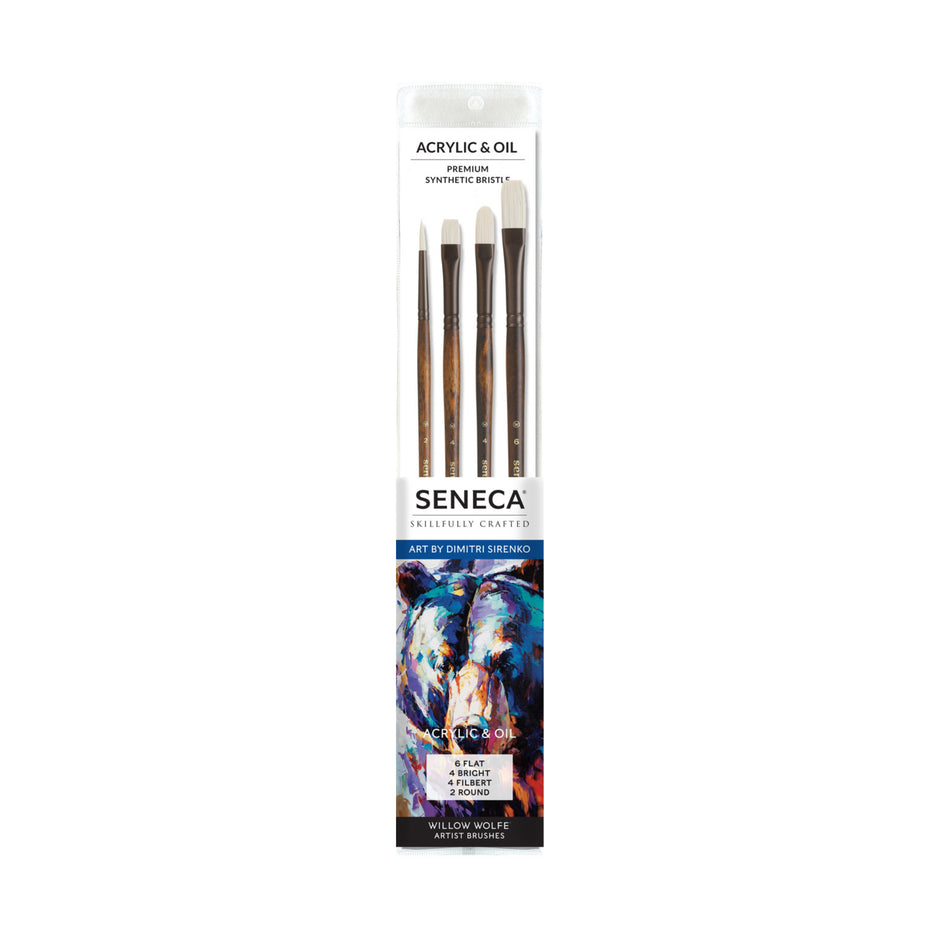 Seneca Artist Series® Synthetic Bristle Paint Brush Set Featuring Dimitri Sirenko: Set 100