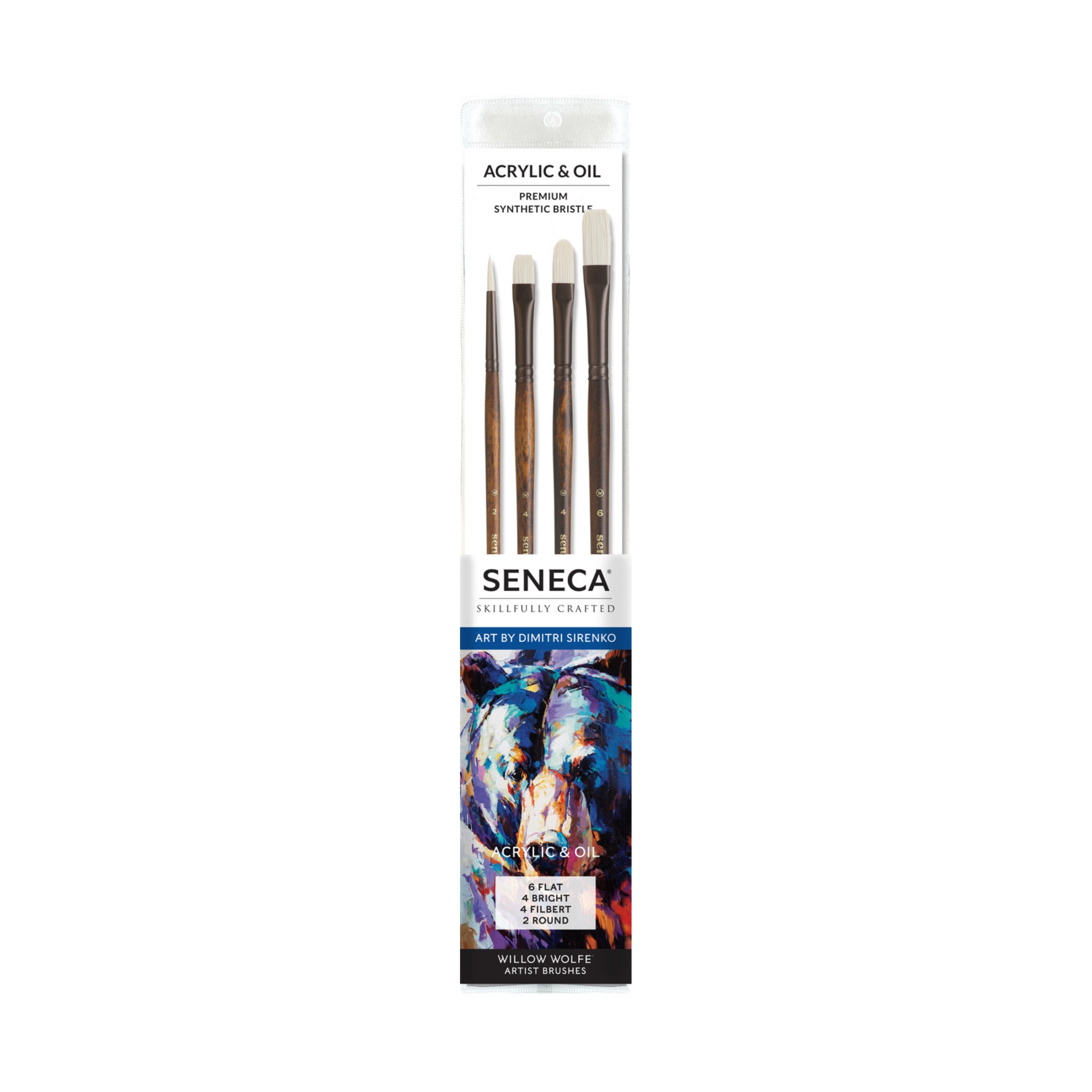 Seneca Artist Series® Synthetic Bristle Paint Brush Set Featuring Dimitri Sirenko: Set 100