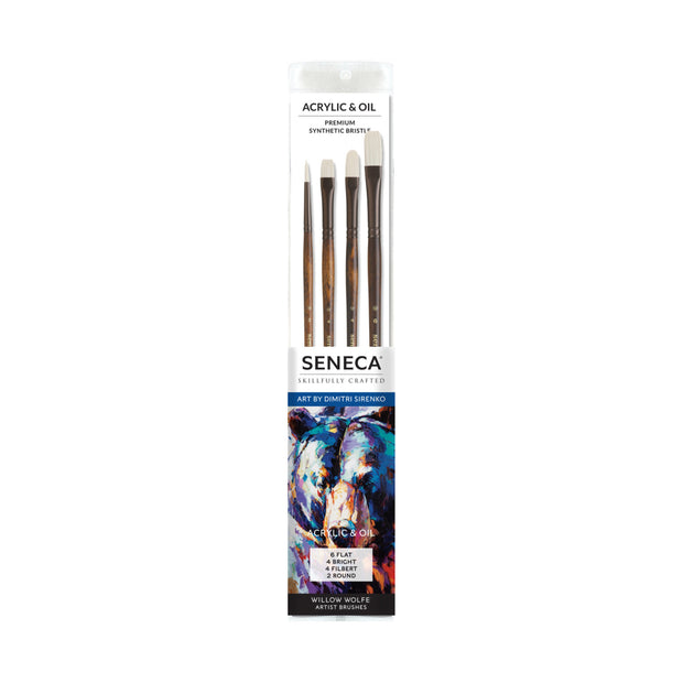 Seneca Artist Series® Synthetic Bristle Paint Brush Set Featuring Dimitri Sirenko: Set 100
