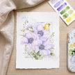 Purple Flowers & Gold Finch