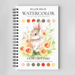 Cute Critters Watercolor Workbook by Willow Wolfe