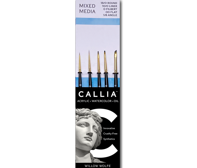 Callia® Detail Brush Set, Synthetic Sable: Set 400