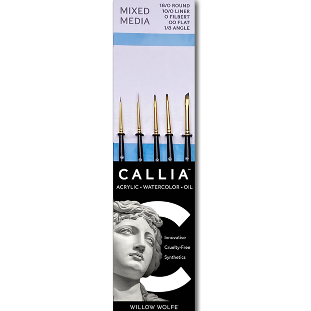 Callia® Detail Brush Set, Synthetic Sable: Set 400