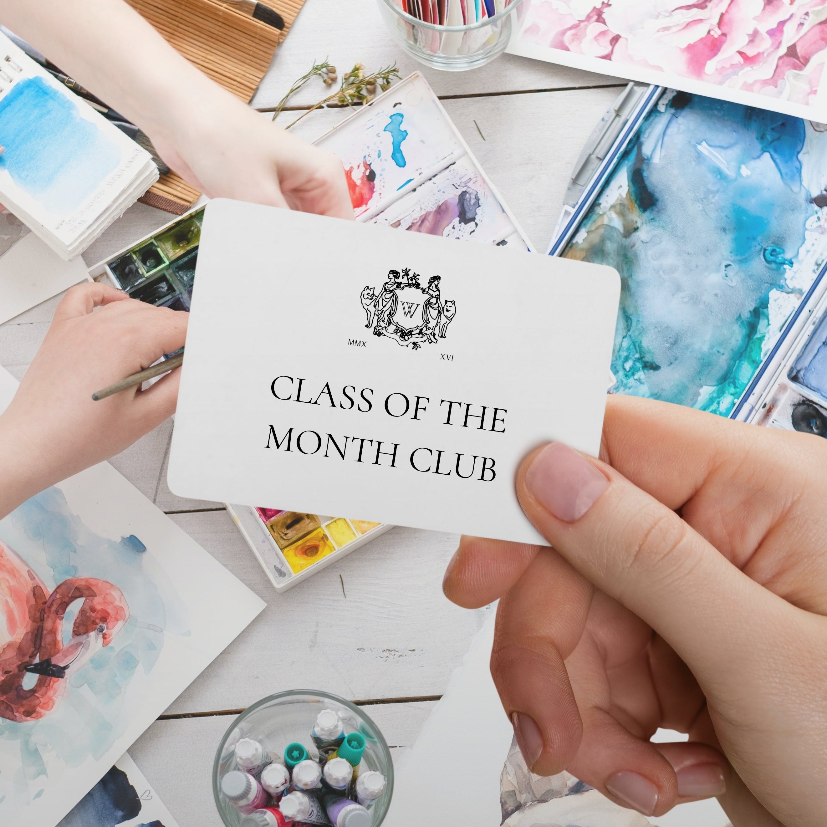 Watercolor Class of The Month Club