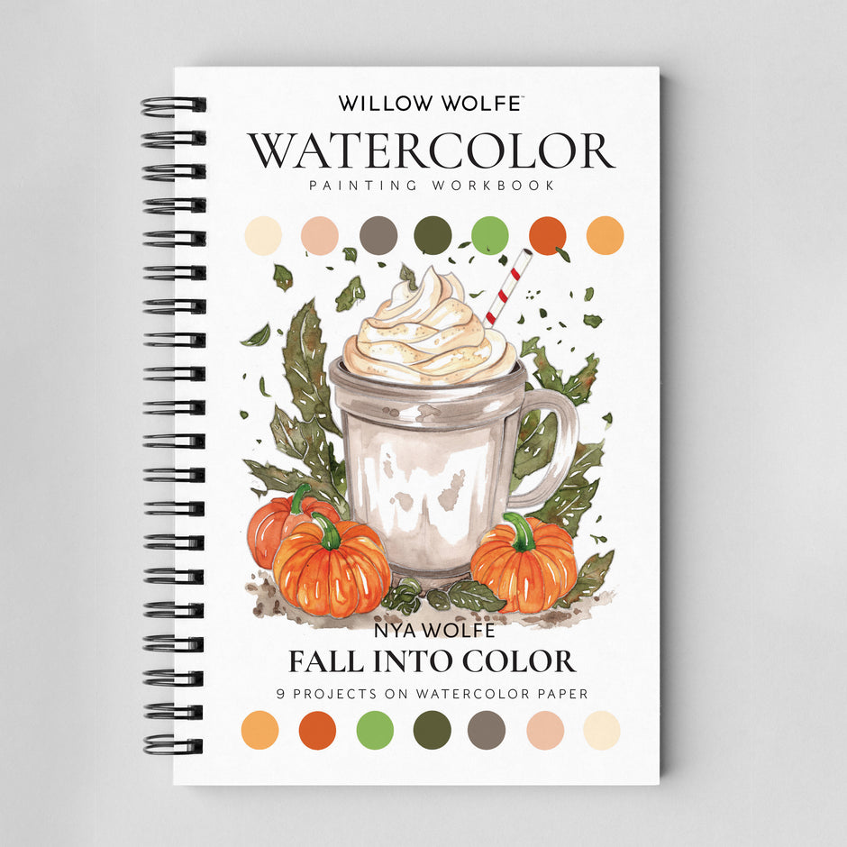 Fall Into Color Watercolor Workbook by Nya Wolfe