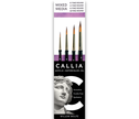 Callia® Super Fine Round Brush Set, Synthetic Sable: Set 300