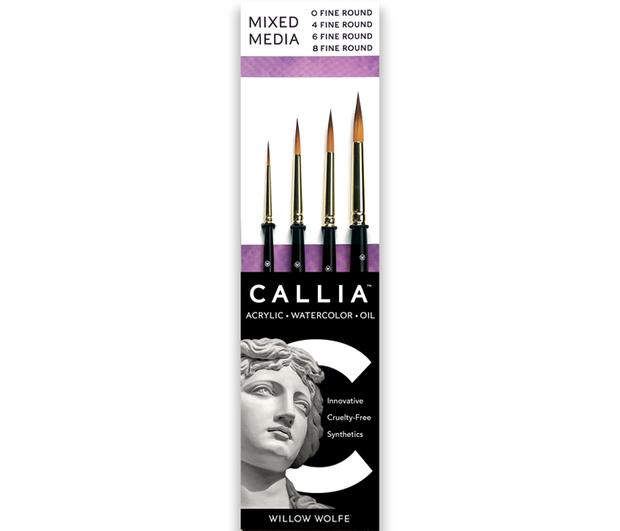 Callia® Super Fine Round Brush Set, Synthetic Sable: Set 300