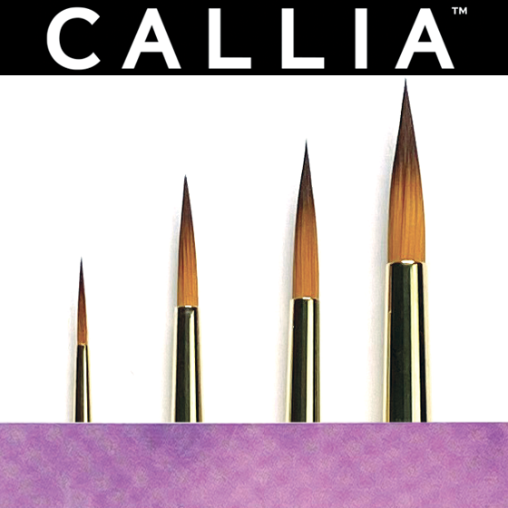 Callia® Super Fine Round Brush Set, Synthetic Sable: Set 300