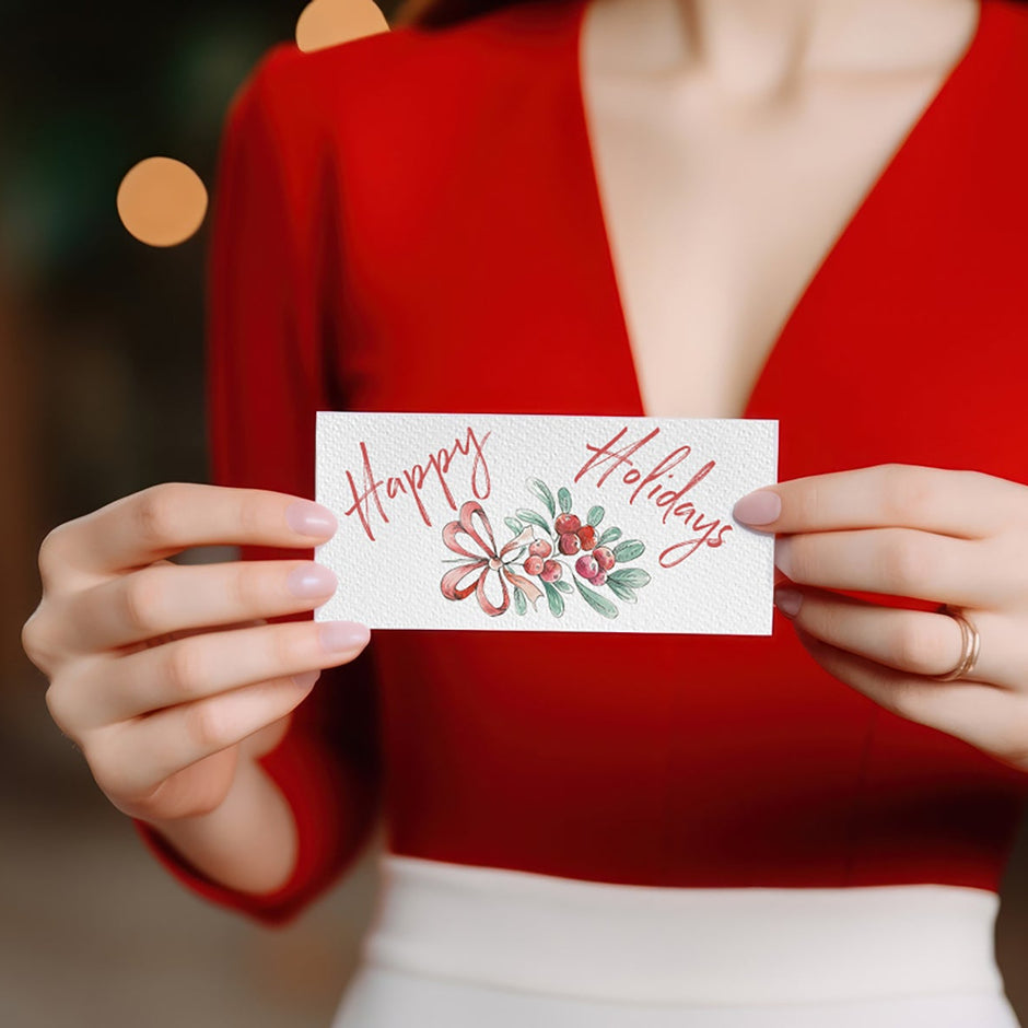 12 Festive Watercolor Cards