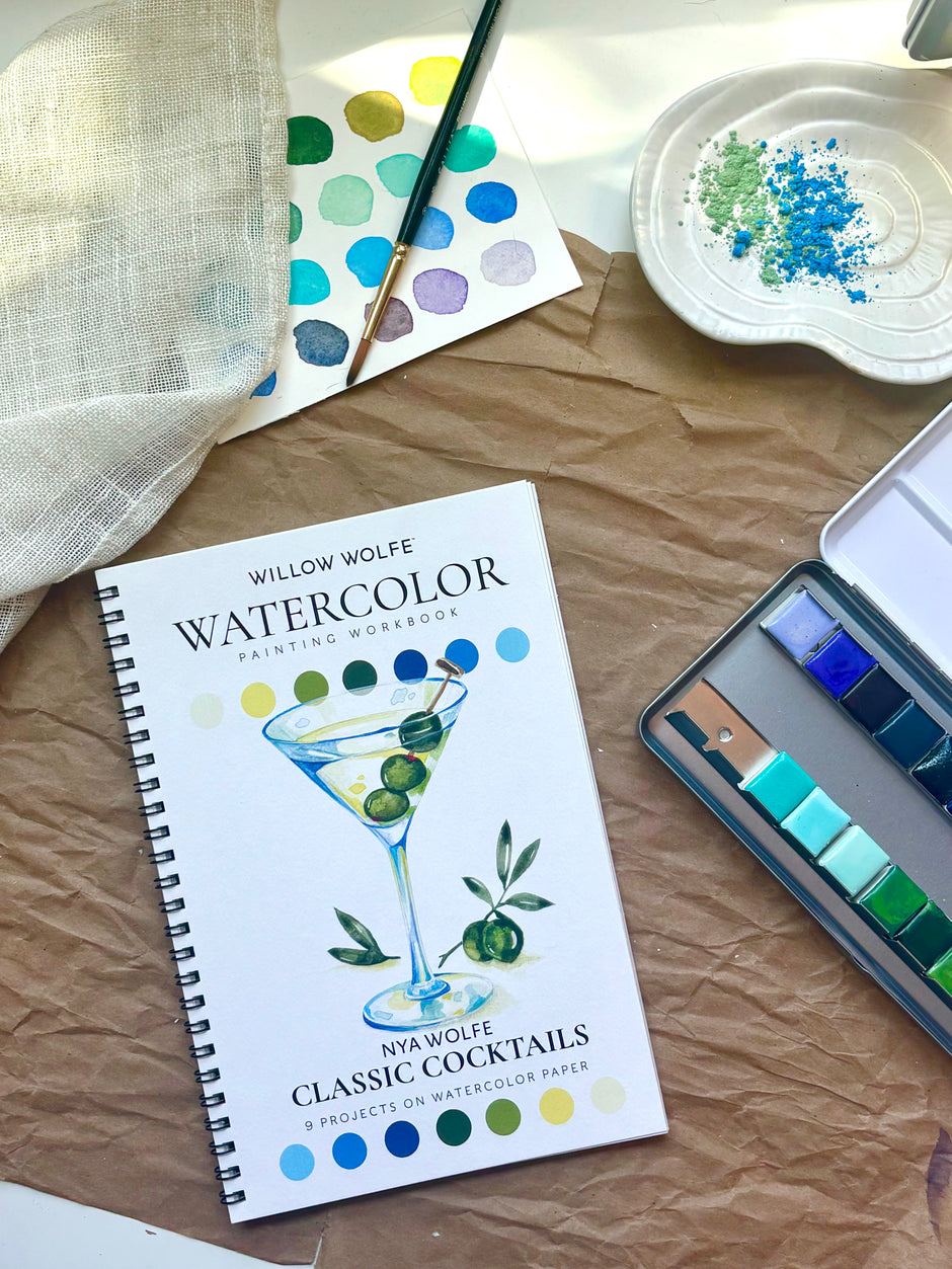 Shake It Till' You Make It From Classic Cocktails Watercolor Workbook