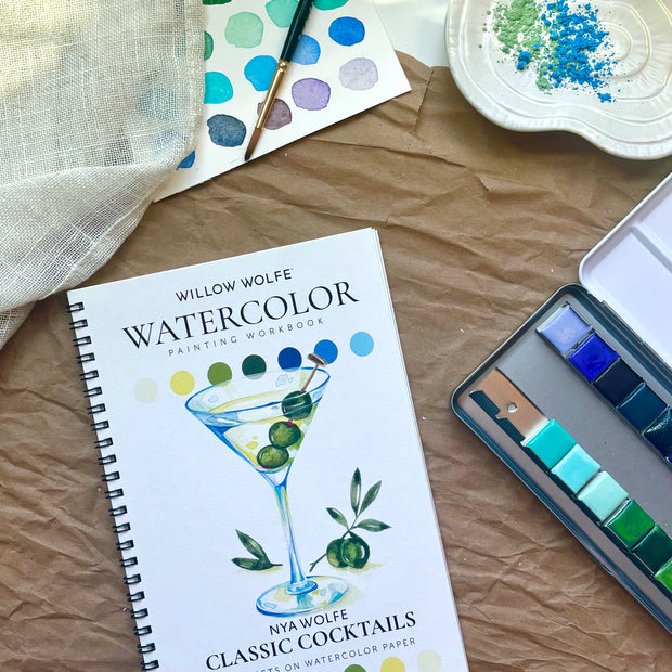 Shake It Till' You Make It From Classic Cocktails Watercolor Workbook