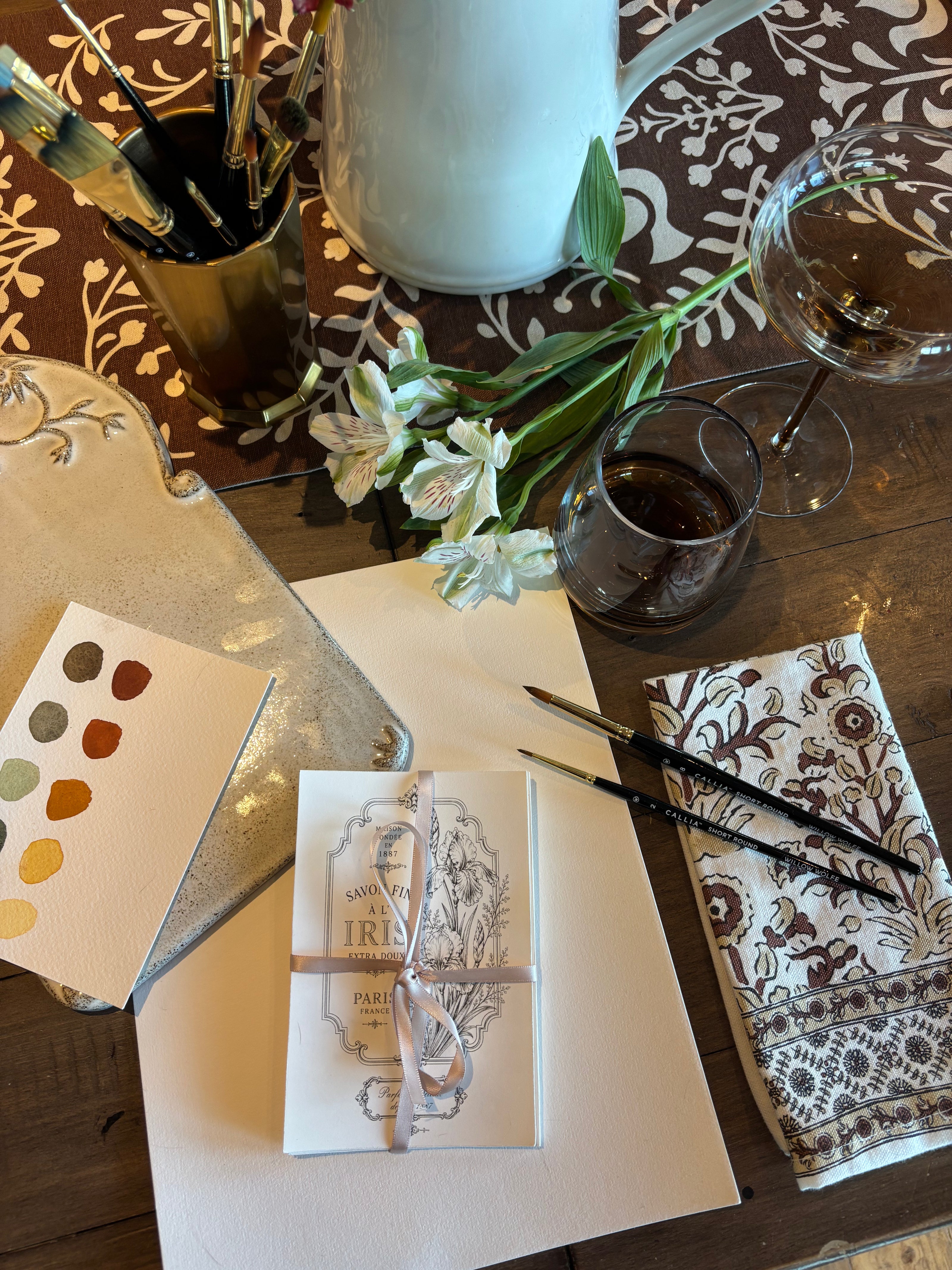 Painting Watercolor Postcards with Willow Wolfe