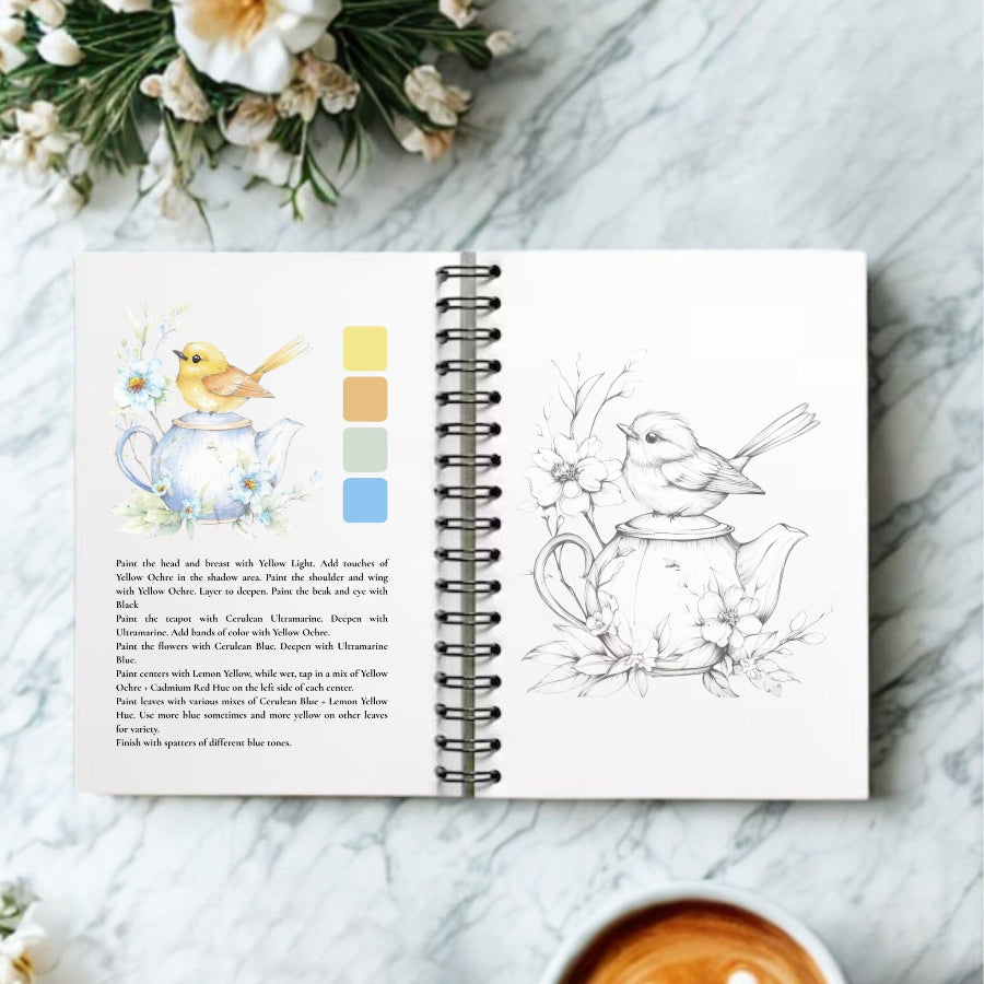 Feathers & Finery Watercolor Workbook