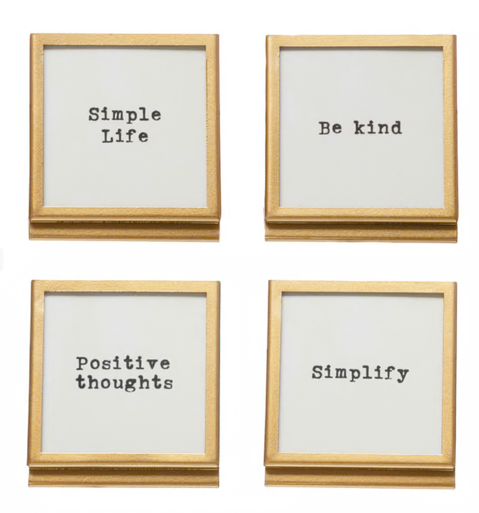 Mini Gold Frame with Glass 3x3