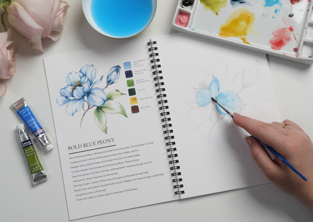 Bold Florals + Amavi Brushes Watercolor Starter Bundle