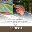 Seneca® Filbert Premium Synthetic Bristle Paint Brush by Willow Wolfe