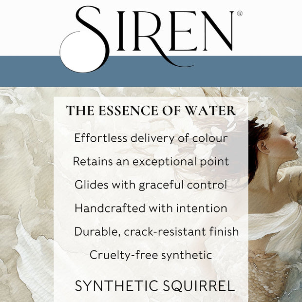 Siren® Flat Wash Synthetic Squirrel Watercolor Brush