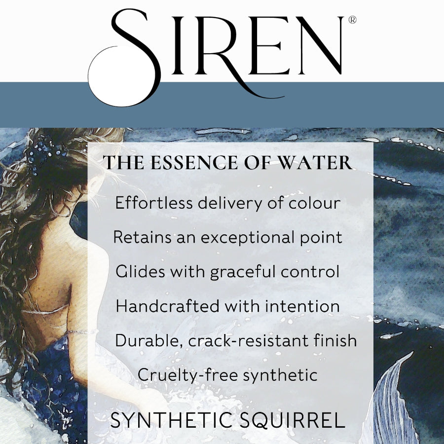 Siren® Synthetic Squirrel  Watercolor Brush Set No. 3