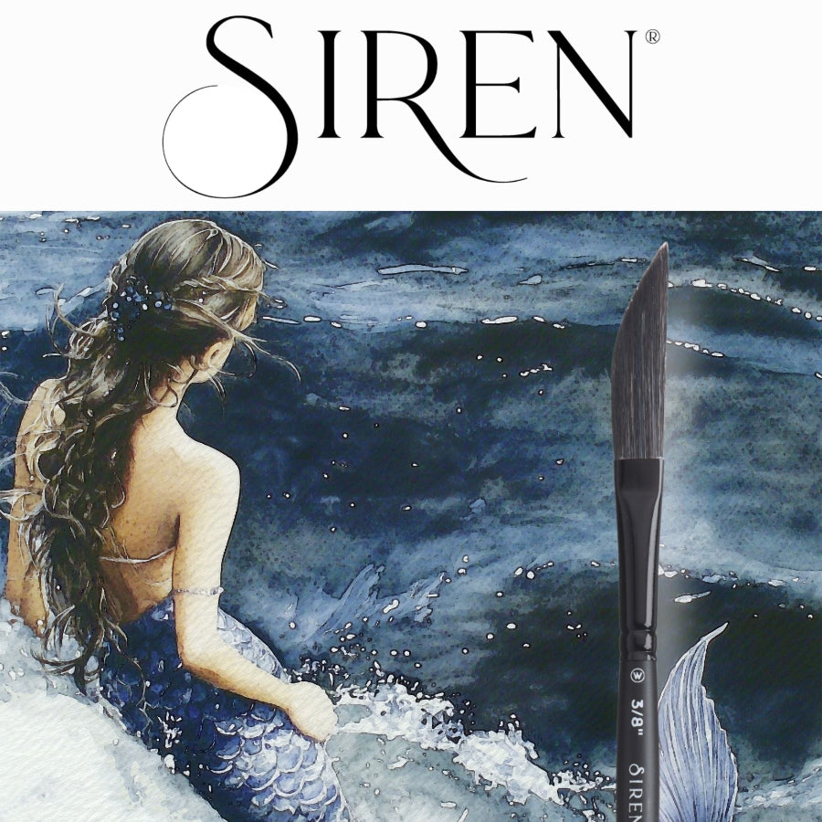 Siren® Synthetic Squirrel  Watercolor Brush Set No. 3