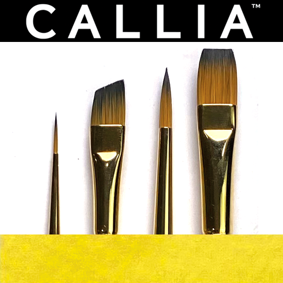 Callia® Mixed Media Starter Brush Set, Synthetic Sable: Set 100