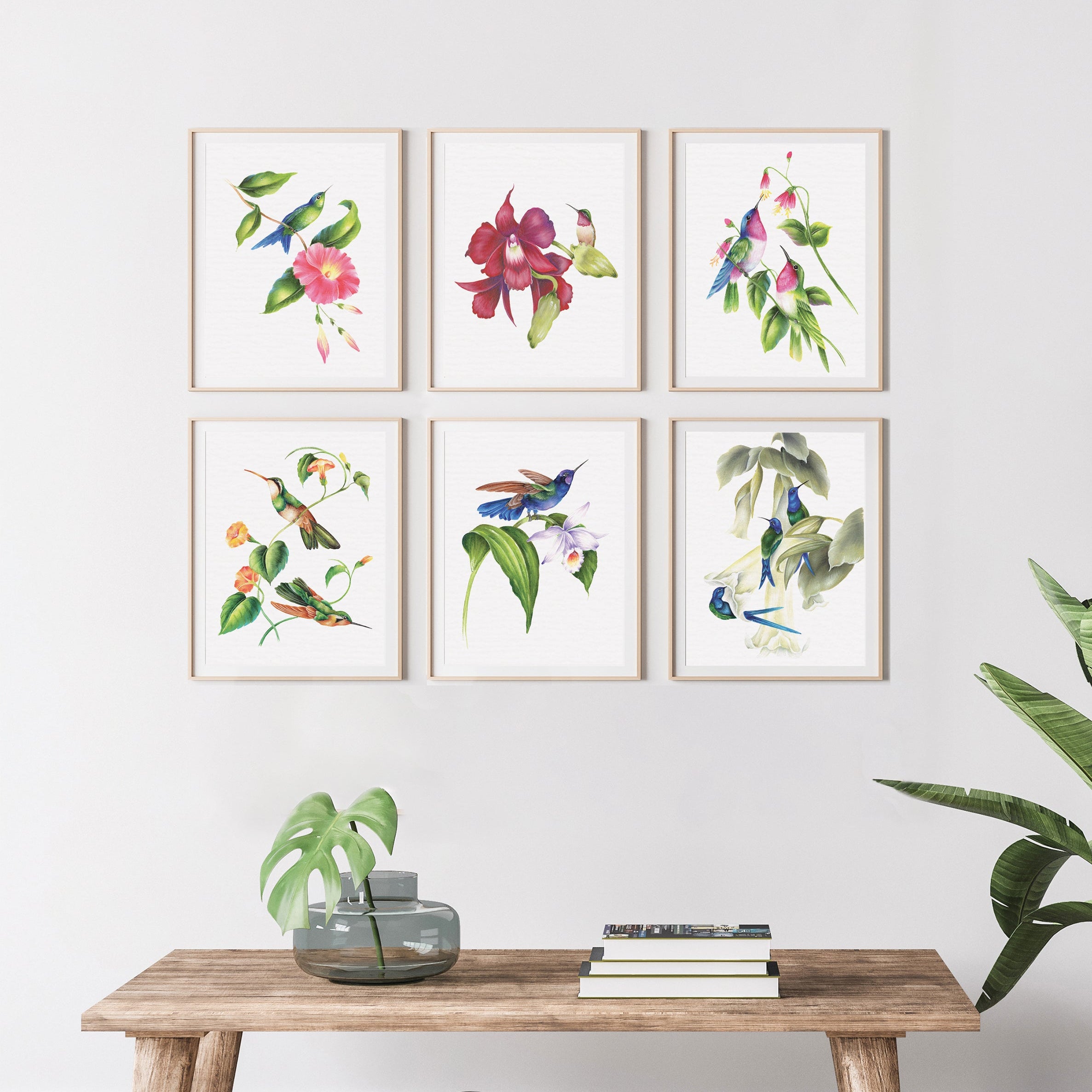 Vintage Hummingbirds Oil Workbook by Willow Wolfe - Limited Quantities